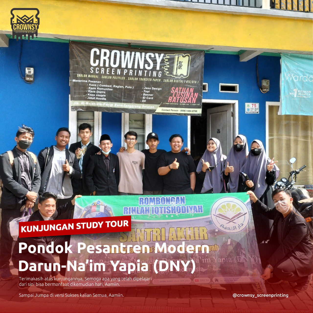 Kunjungan Study Tour Darun Na'im Yapia (DNY) Islamic Boarding School
