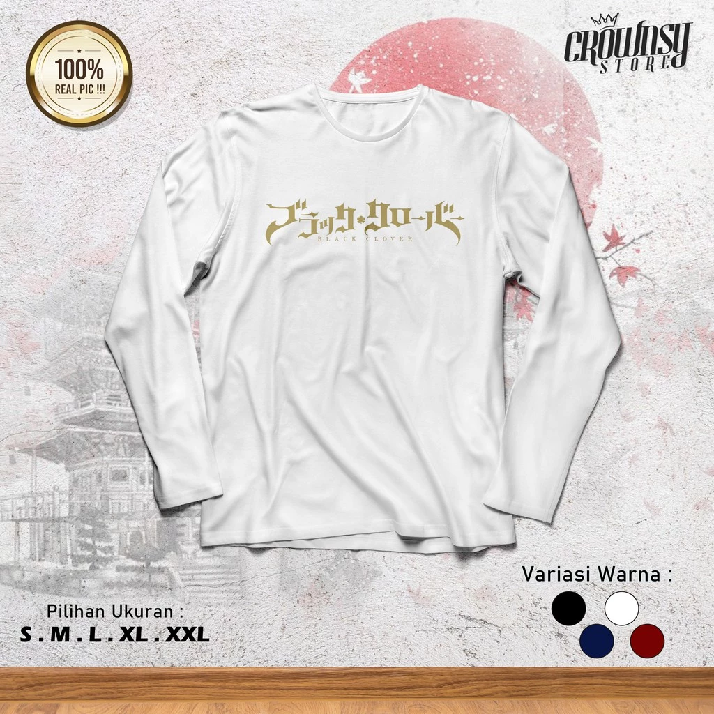 black-clover-long-sleeve-putih